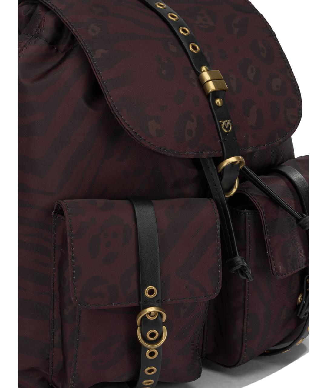 PINKO Бордовый тканевый рюкзак, фото 4