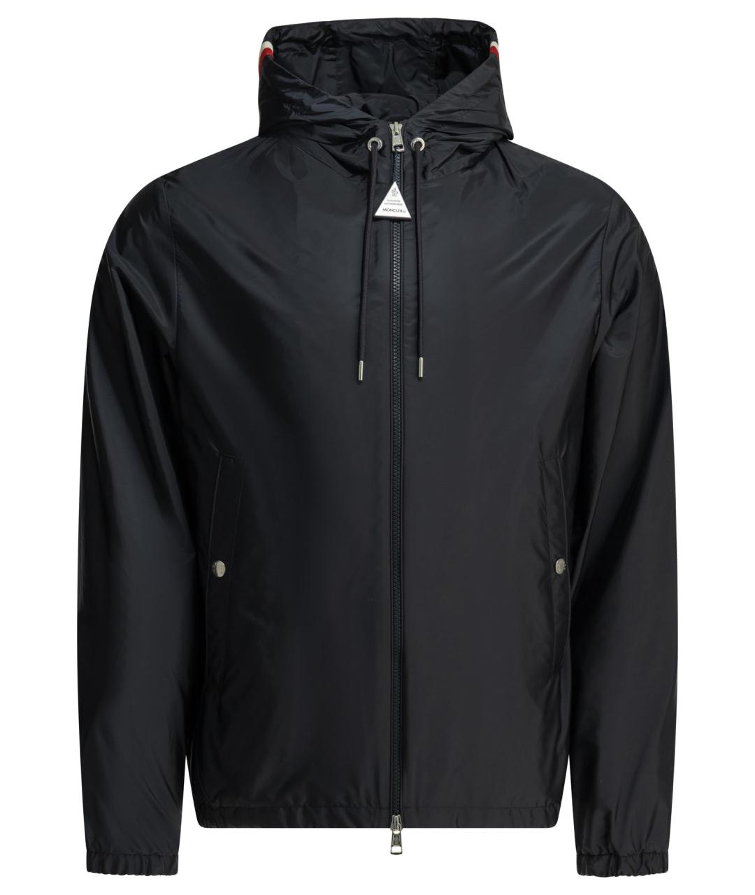 MONCLER Темно-синяя полиамидовая куртка, фото 1