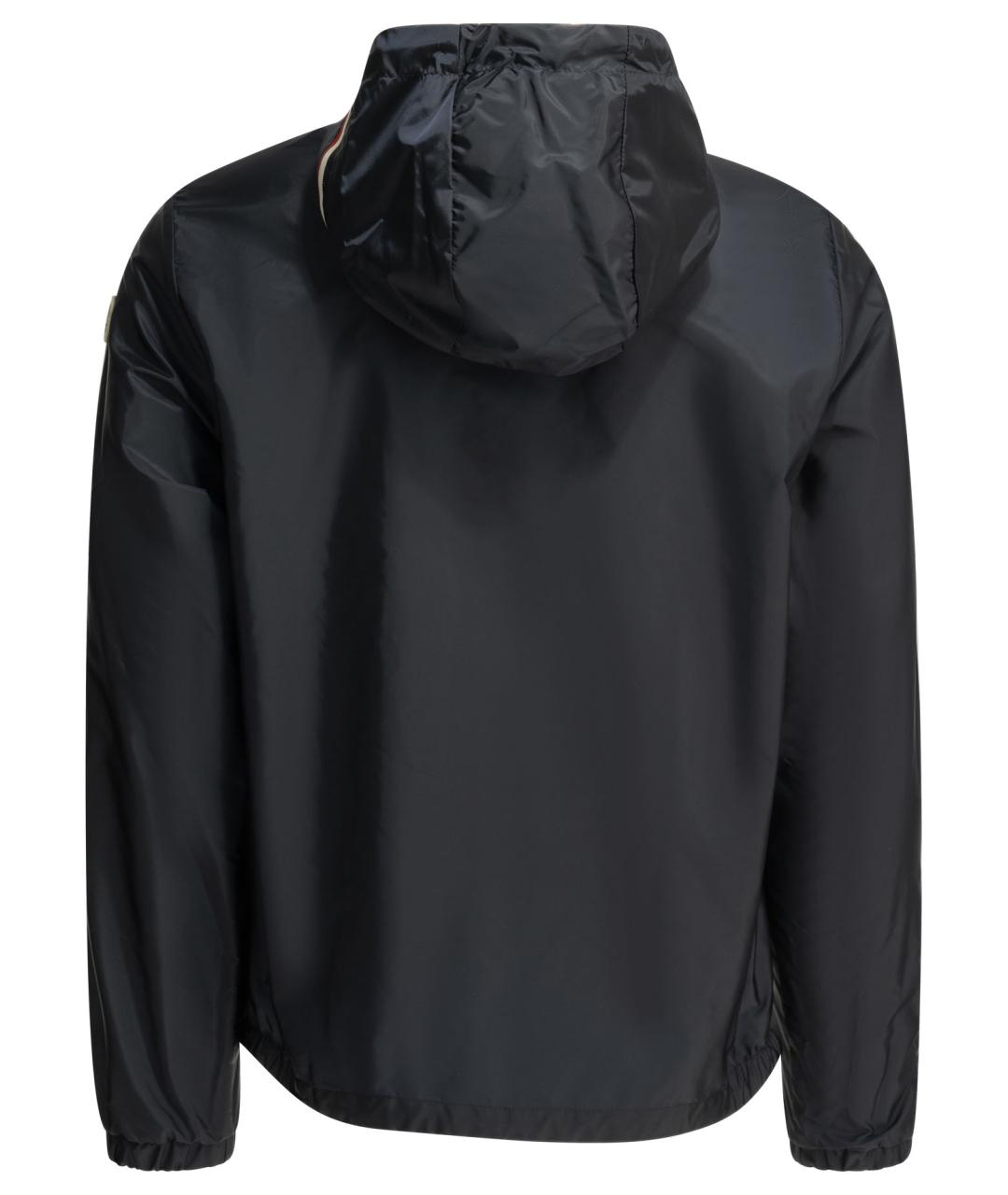 MONCLER Темно-синяя полиамидовая куртка, фото 2