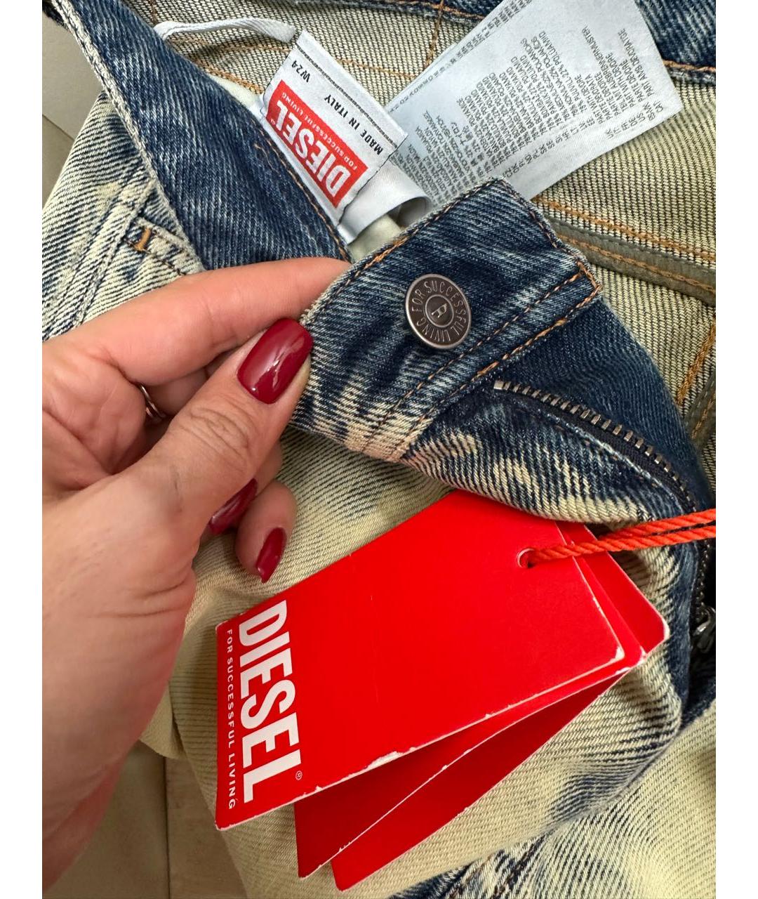 DIESEL Хлопковые прямые джинсы, фото 8