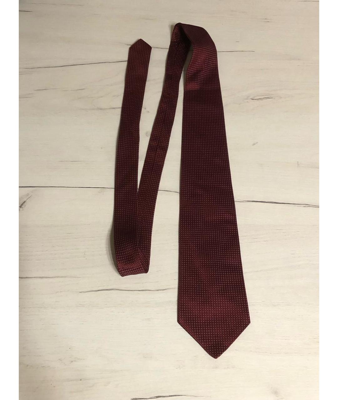 CERRUTI 1881 Бордовый шелковый галстук, фото 5