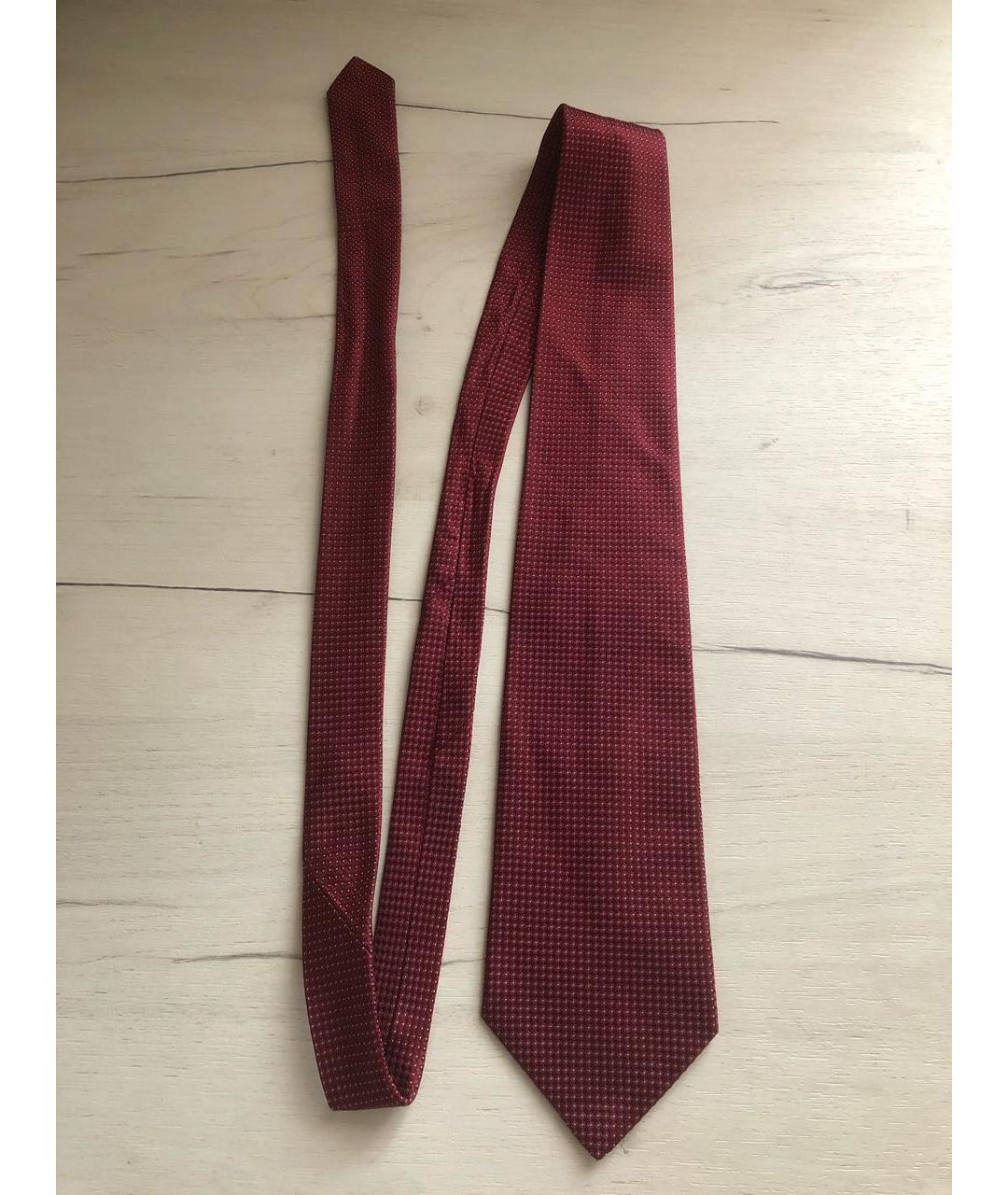 CERRUTI 1881 Бордовый шелковый галстук, фото 6