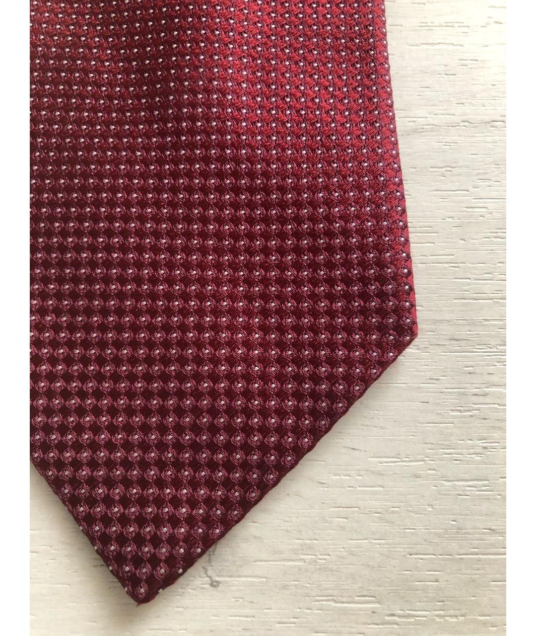 CERRUTI 1881 Бордовый шелковый галстук, фото 4