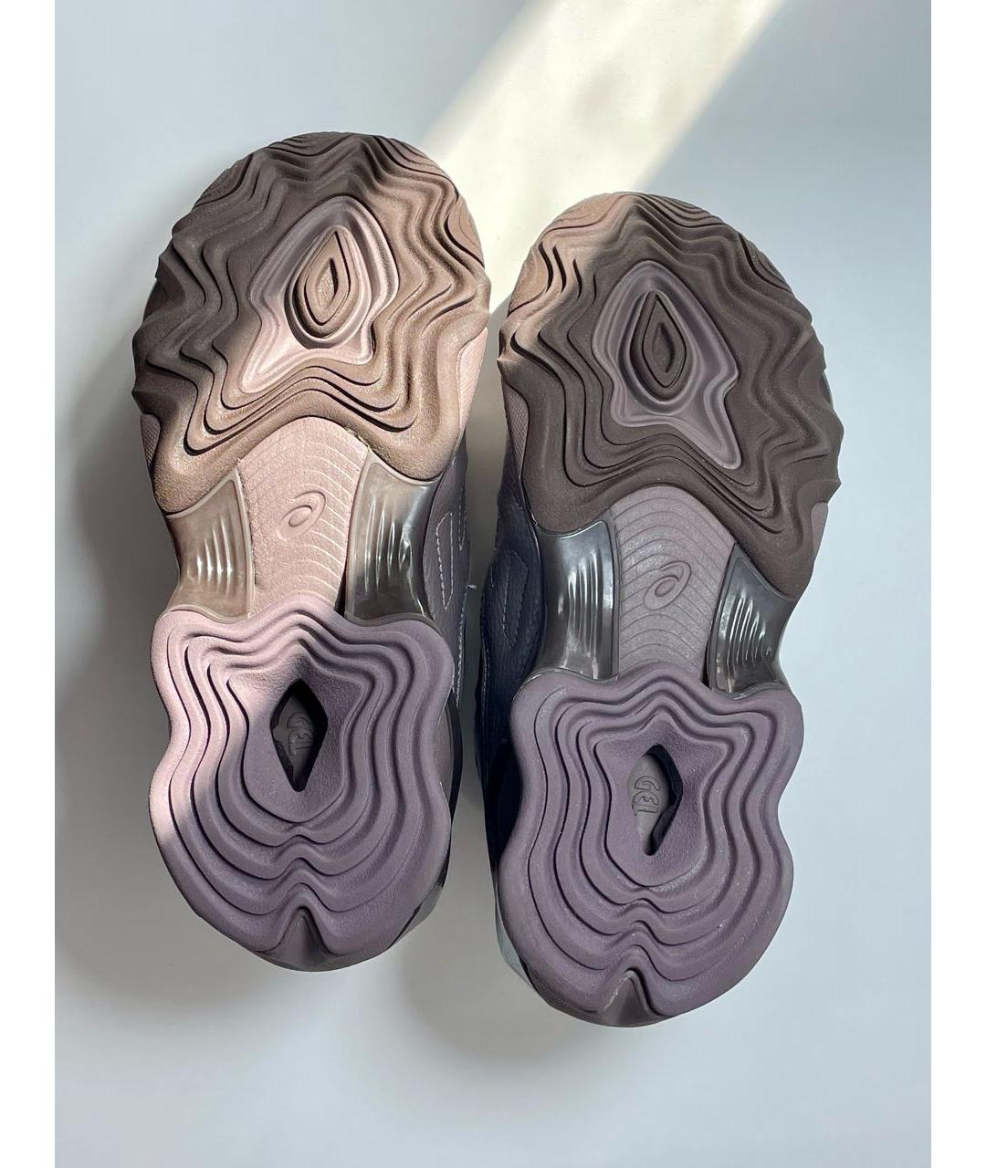 ASICS Коричневые кожаные кроссовки, фото 5