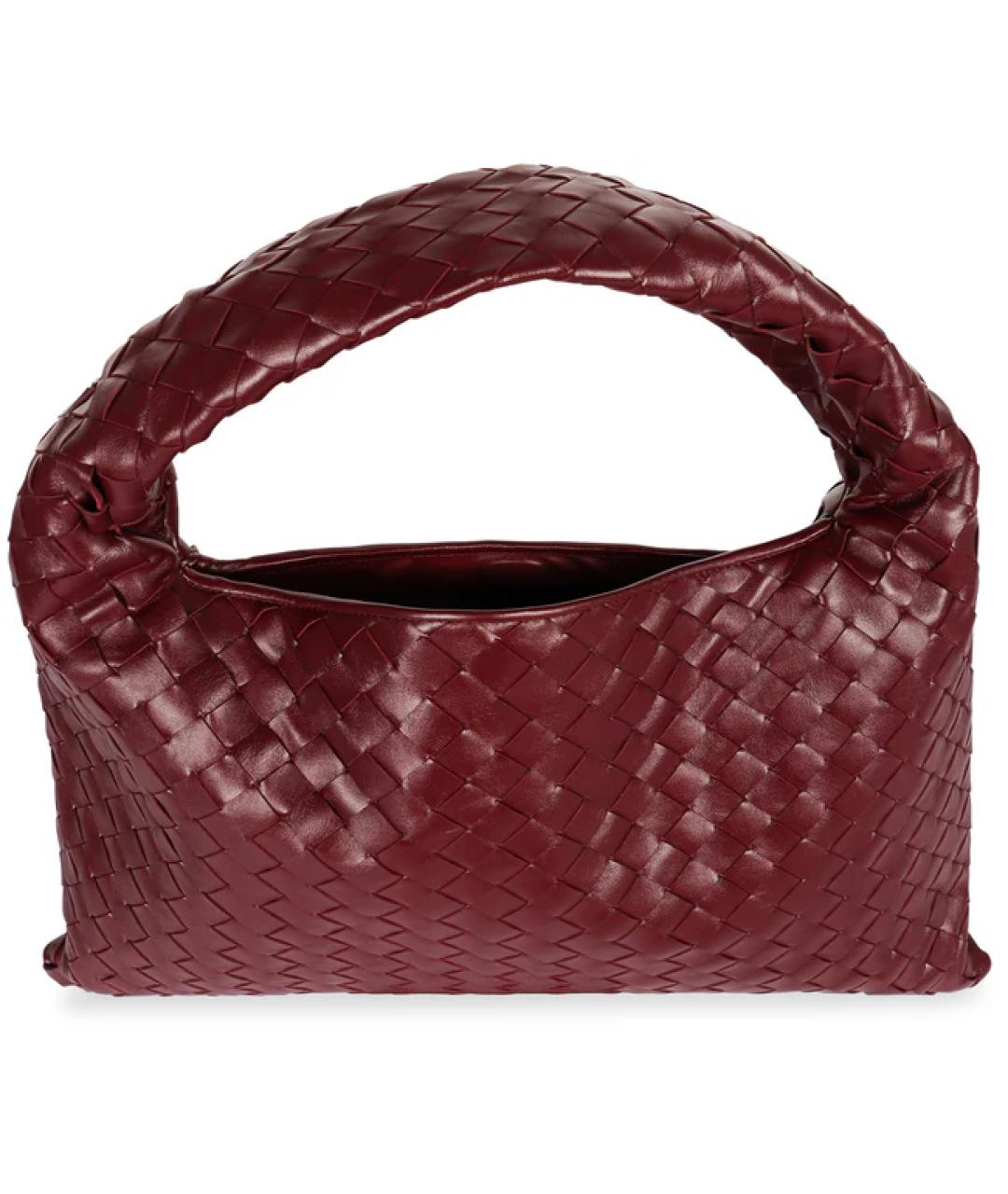 BOTTEGA VENETA Бордовая кожаная сумка через плечо, фото 2