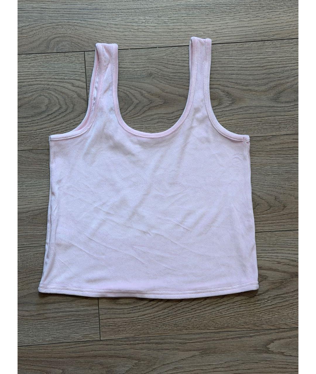 JUICY COUTURE Розовый велюровый костюм с брюками, фото 6