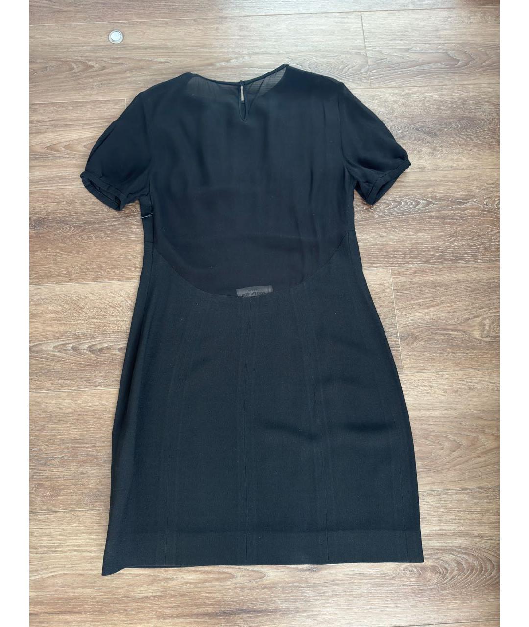 SAINT LAURENT Черное шелковое коктейльное платье, фото 2