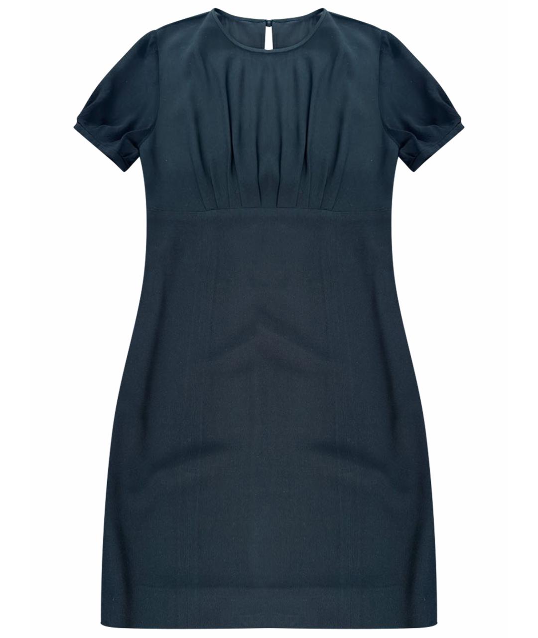 SAINT LAURENT Черное шелковое коктейльное платье, фото 1