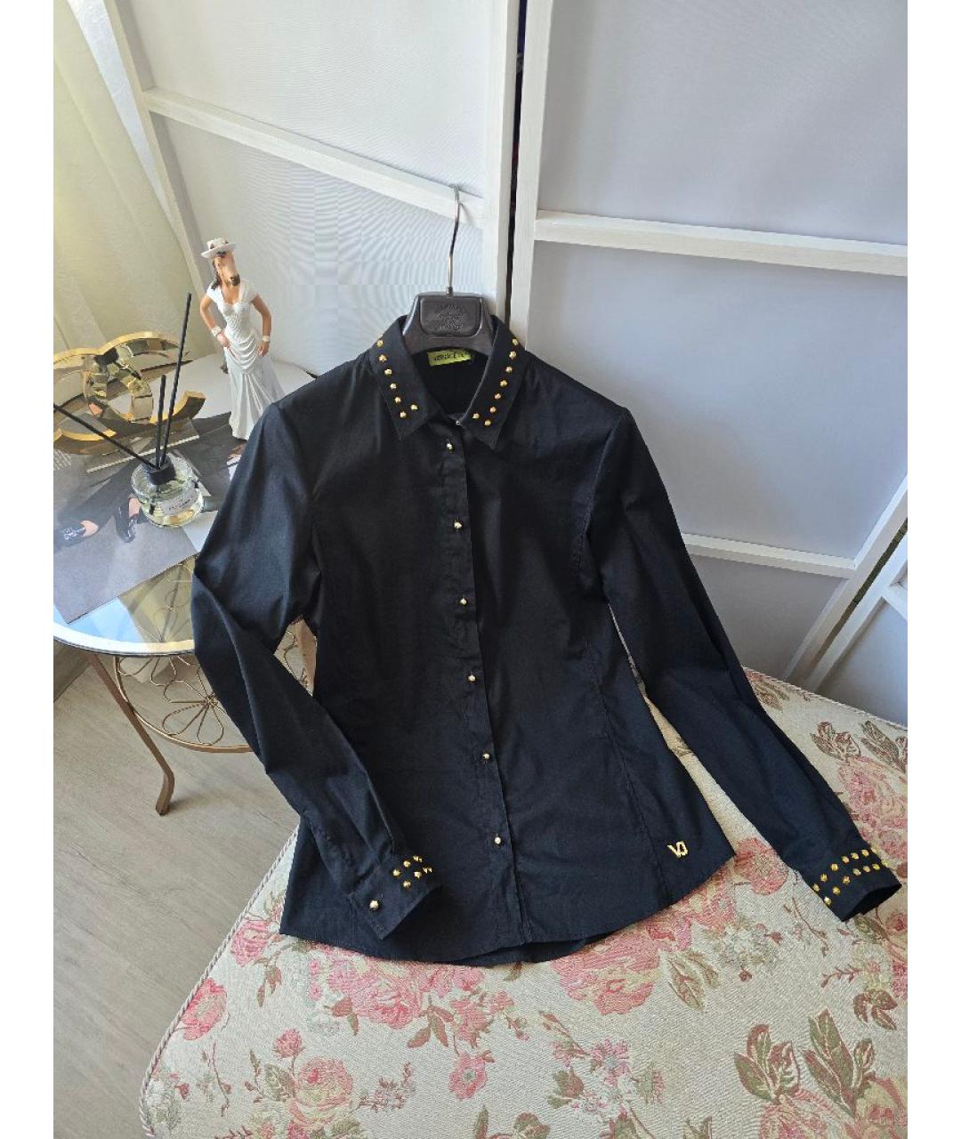 VERSACE JEANS COUTURE Черная хлопковая рубашка, фото 3