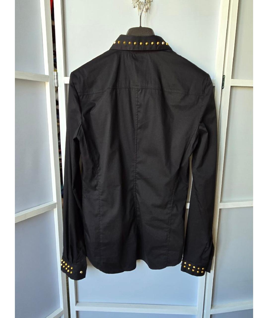 VERSACE JEANS COUTURE Черная хлопковая рубашка, фото 2