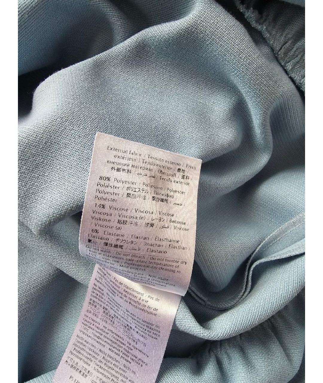 RED VALENTINO Голубое полиэстеровое платье, фото 5