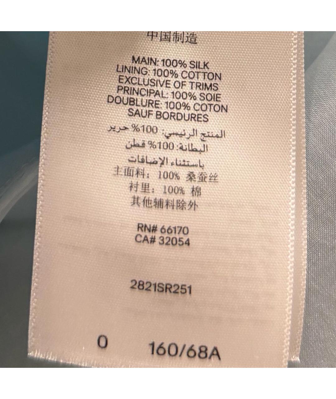 ZIMMERMANN Голубая шелковая юбка мини, фото 5