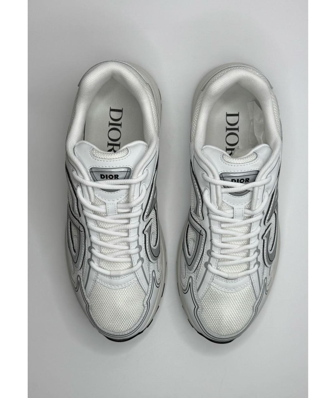 CHRISTIAN DIOR Белые текстильные низкие кроссовки / кеды, фото 2