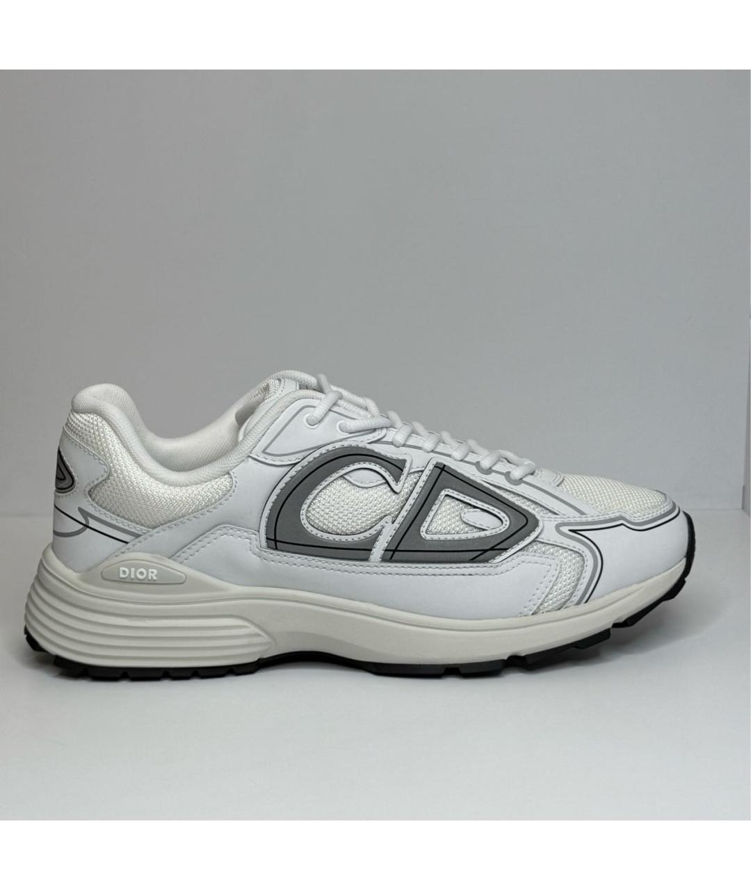CHRISTIAN DIOR Белые текстильные низкие кроссовки / кеды, фото 9