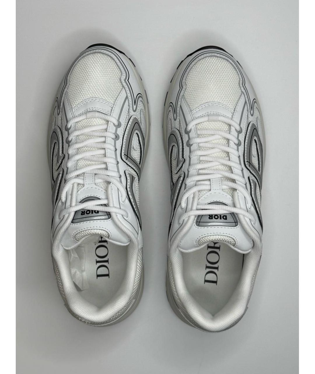 CHRISTIAN DIOR Белые текстильные низкие кроссовки / кеды, фото 3