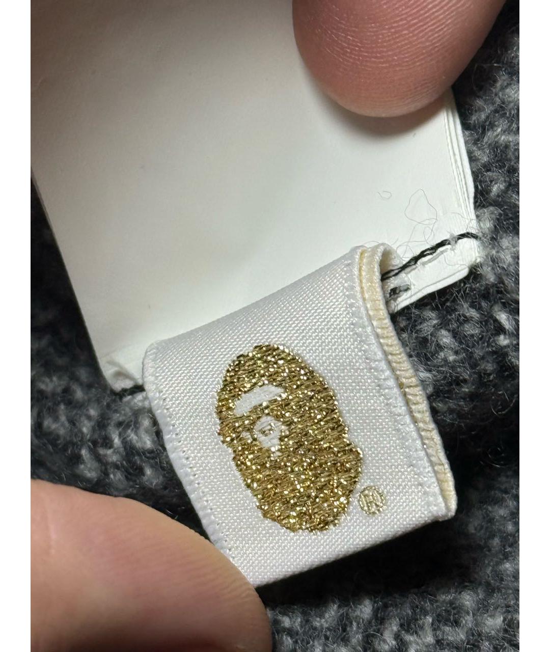 BAPE Серый шерстяной джемпер / свитер, фото 6