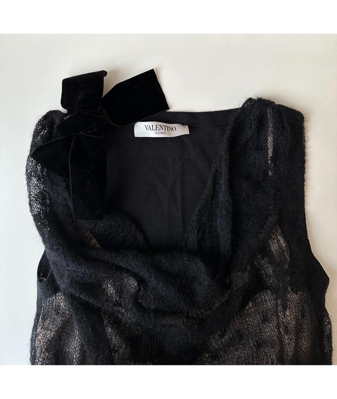 VALENTINO Черная шерстяная майка, фото 4