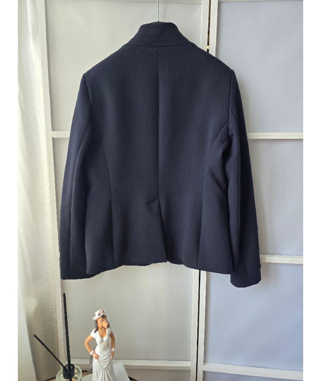 PESERICO Темно-синий полиэстеровый жакет/пиджак, фото 2