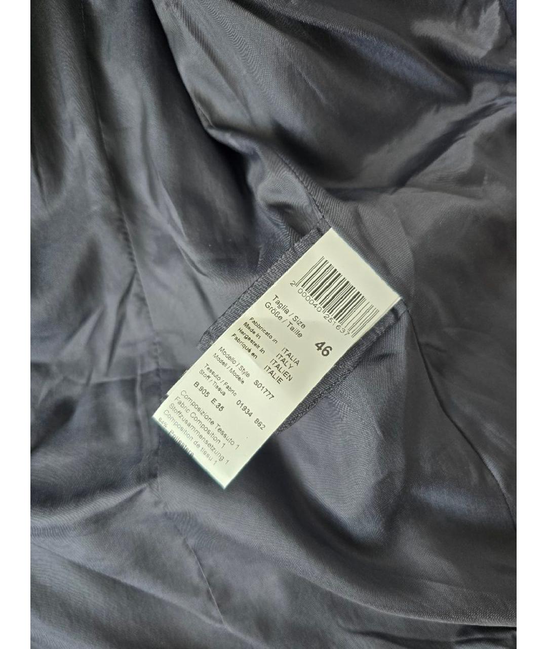 PESERICO Темно-синий полиэстеровый жакет/пиджак, фото 6