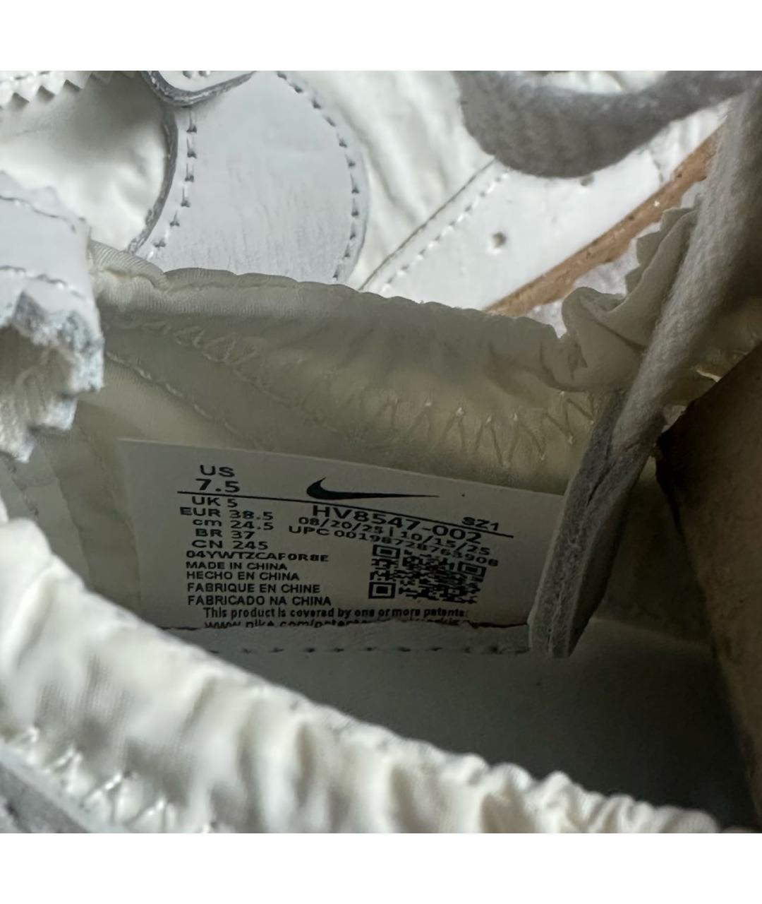 NIKE Белые текстильные кроссовки, фото 8