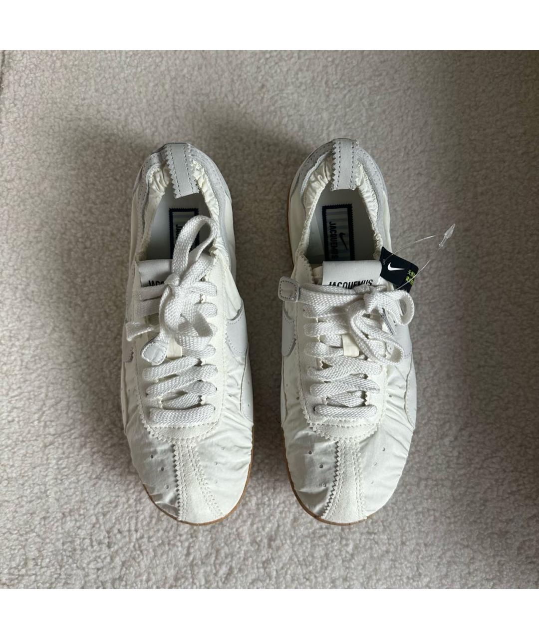 NIKE Белые текстильные кроссовки, фото 2