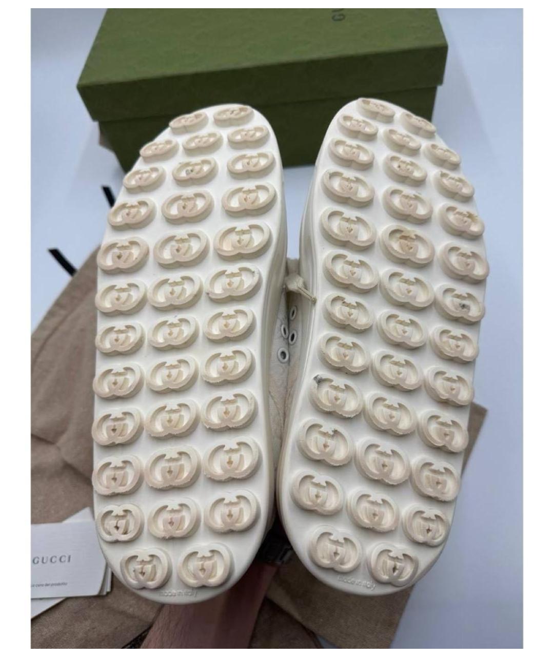 GUCCI Бежевые лоферы, фото 6