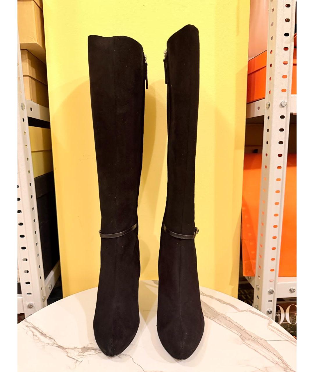 GIUSEPPE ZANOTTI DESIGN Черные замшевые сапоги, фото 2