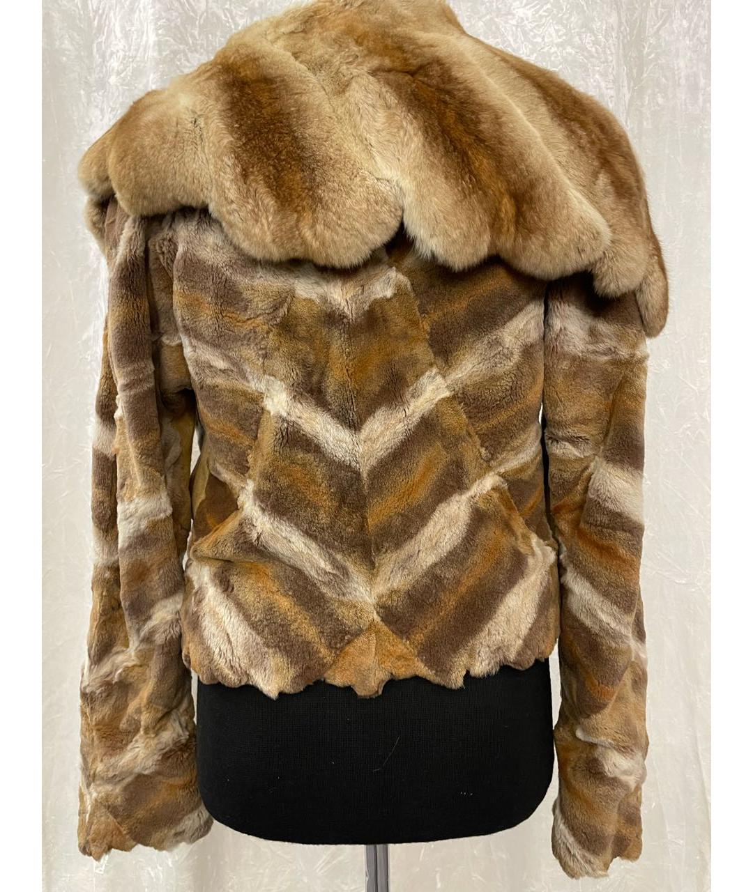 FENDI Коричневая меховая шуба, фото 2