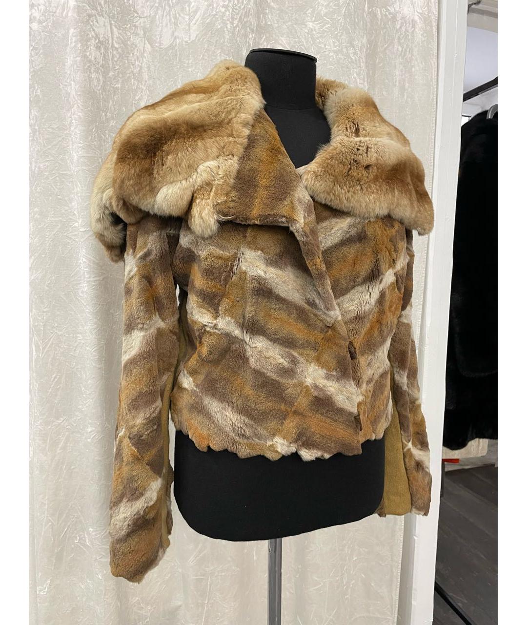 FENDI Коричневая меховая шуба, фото 5