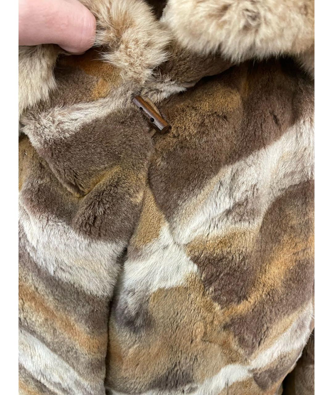 FENDI Коричневая меховая шуба, фото 4