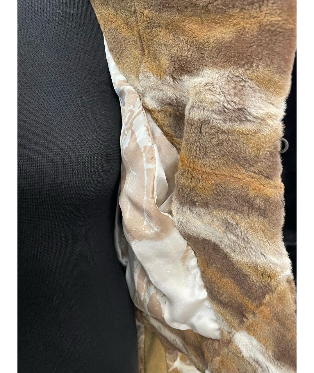 FENDI Коричневая меховая шуба, фото 7