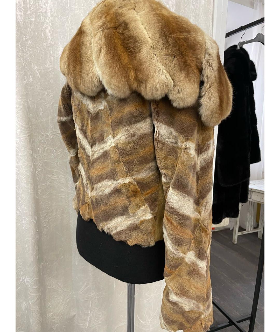 FENDI Коричневая меховая шуба, фото 8