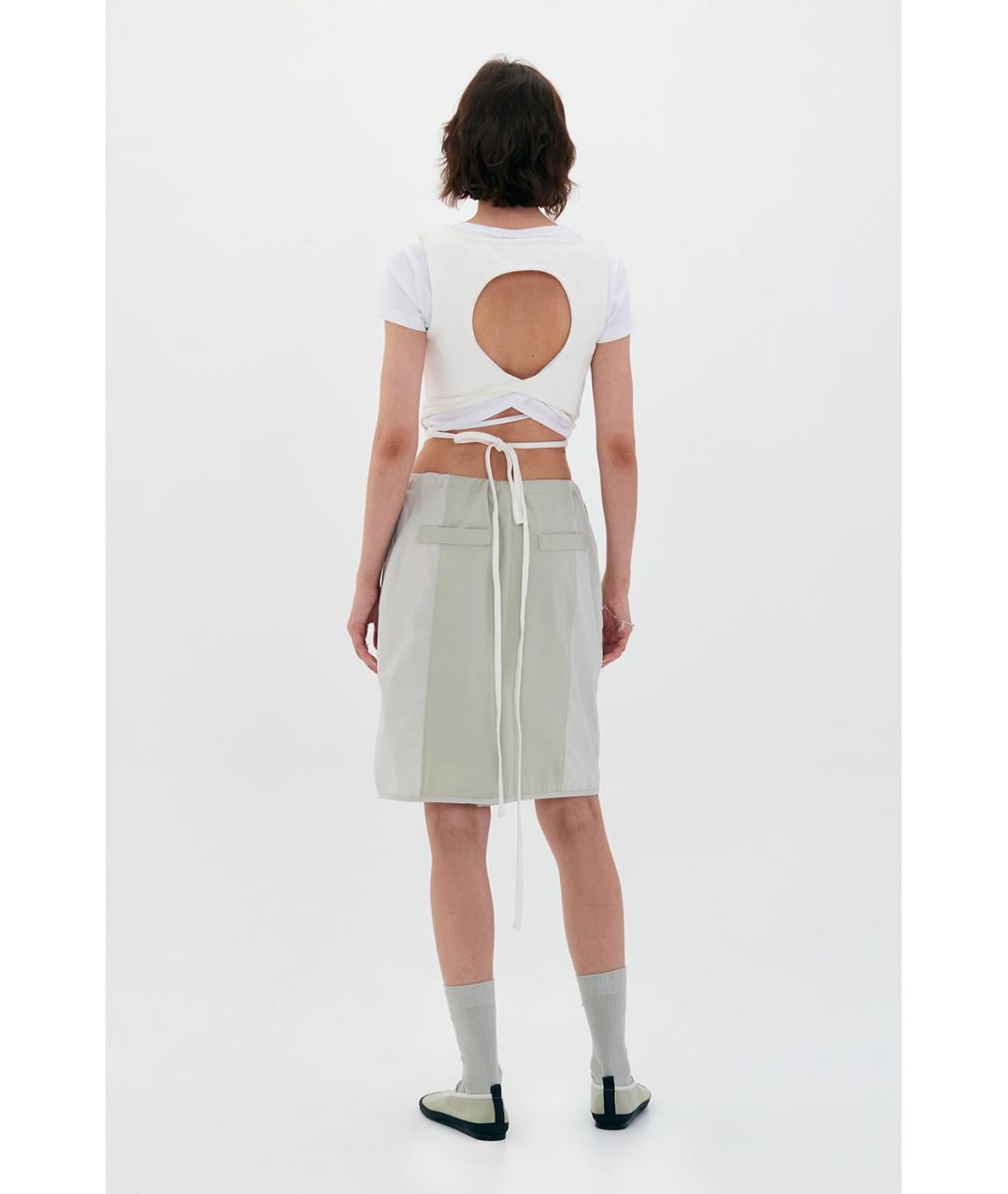 LOW CLASSIC Белый хлопковый корсет, фото 6