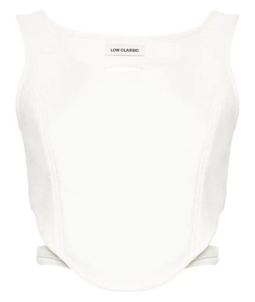 LOW CLASSIC Белый хлопковый корсет, фото 1