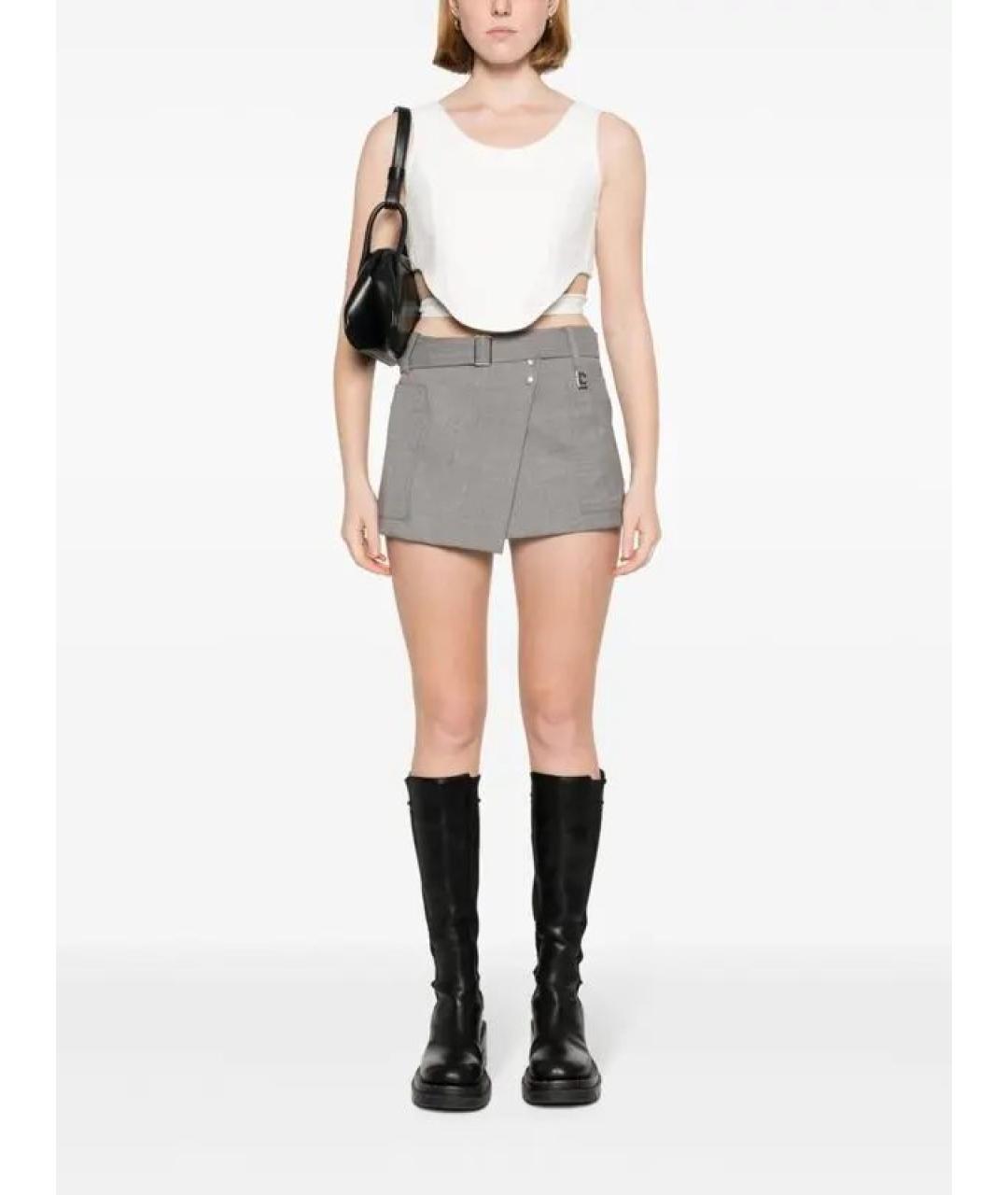 LOW CLASSIC Белый хлопковый корсет, фото 4