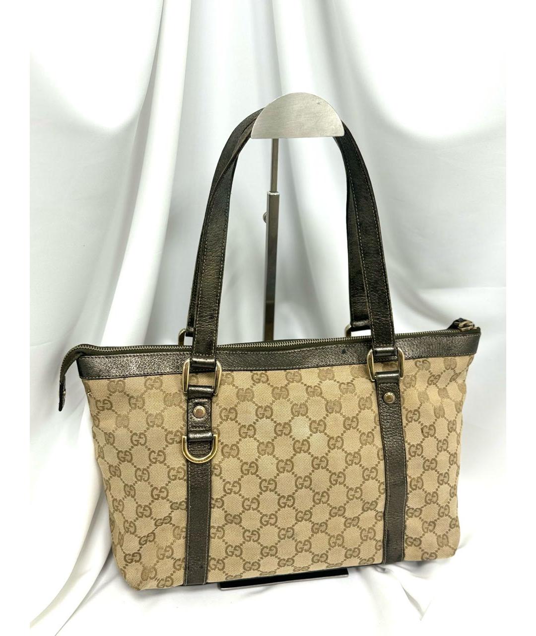 GUCCI Бежевая сумка тоут, фото 4