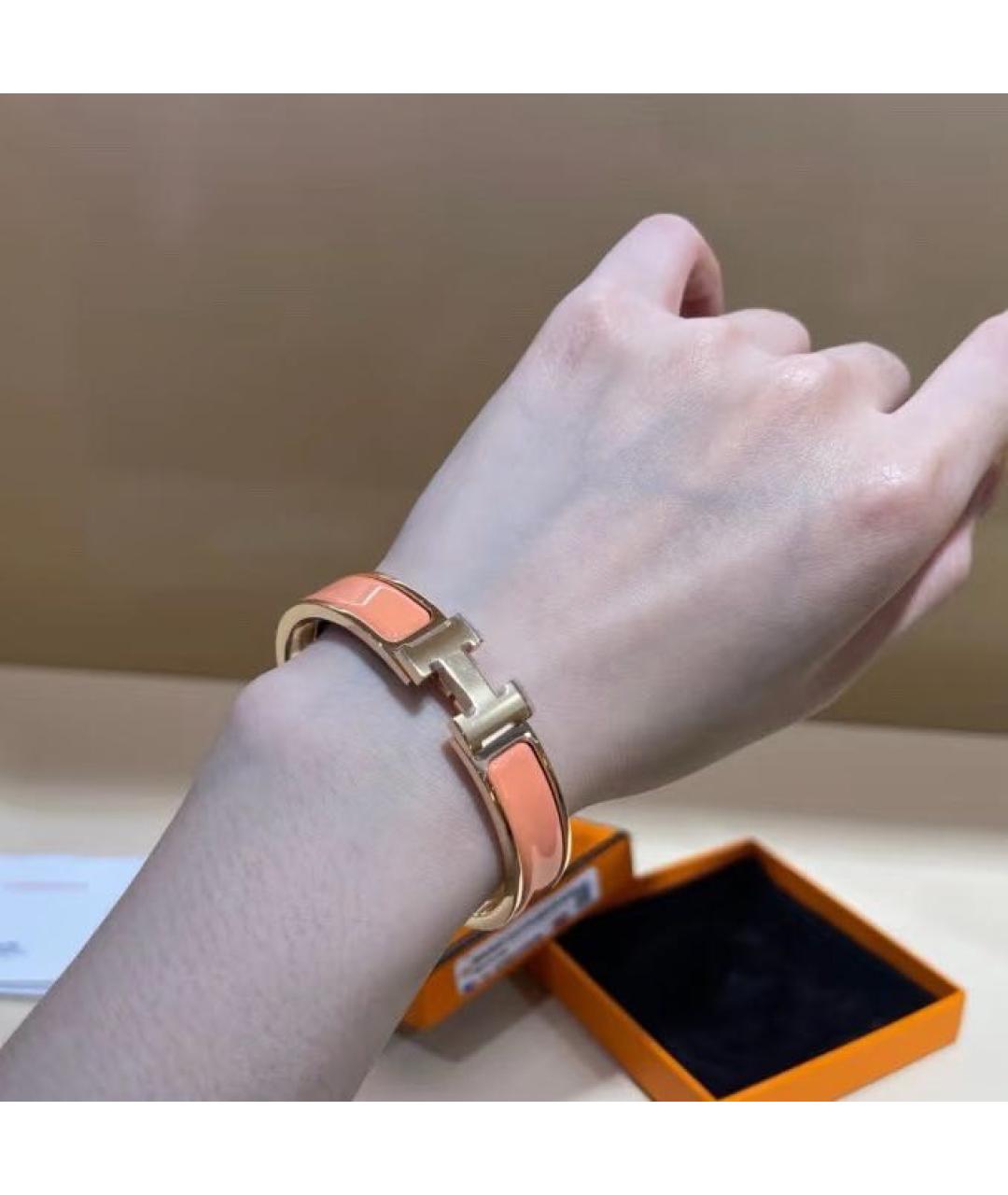 HERMES Золотой браслет, фото 8