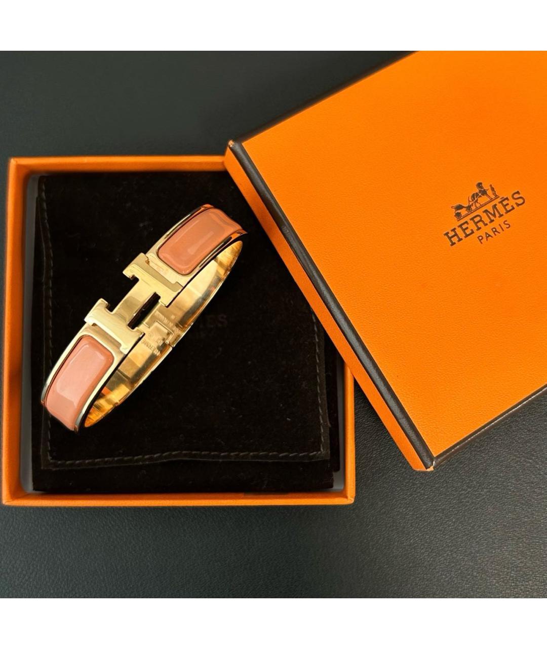 HERMES Золотой браслет, фото 2