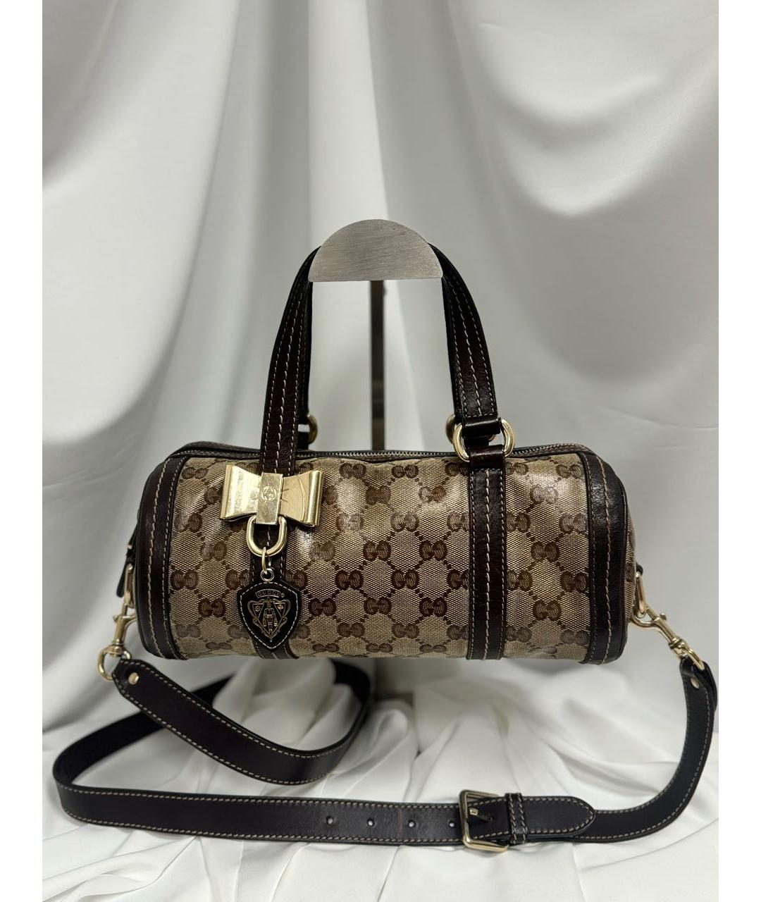 GUCCI Бежевая сумка с короткими ручками, фото 5