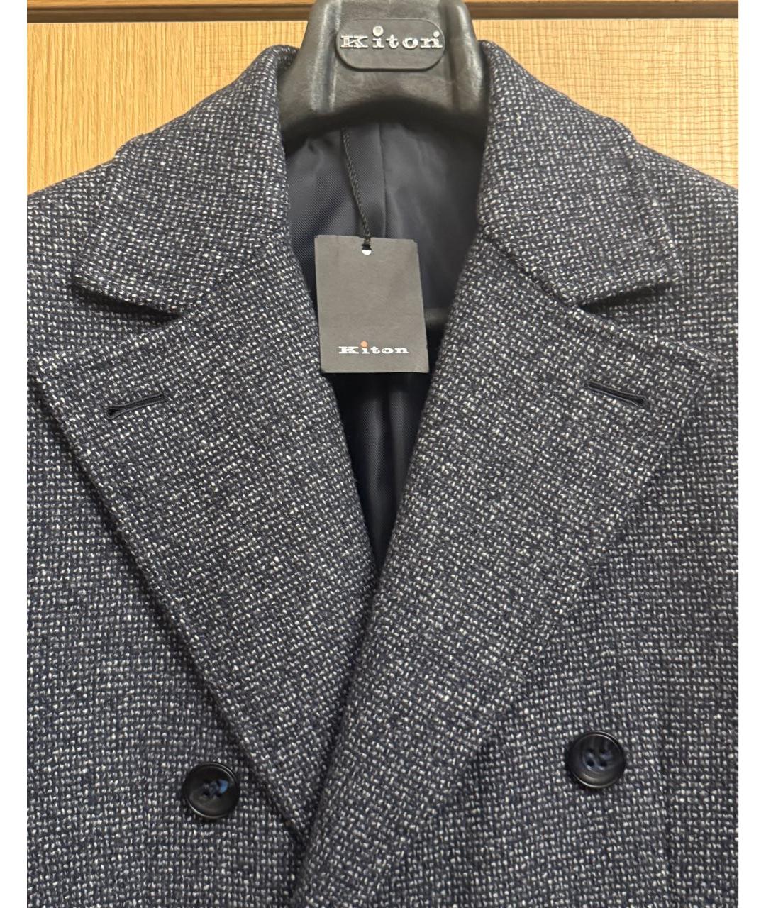 KITON Серое шерстяное пальто, фото 4