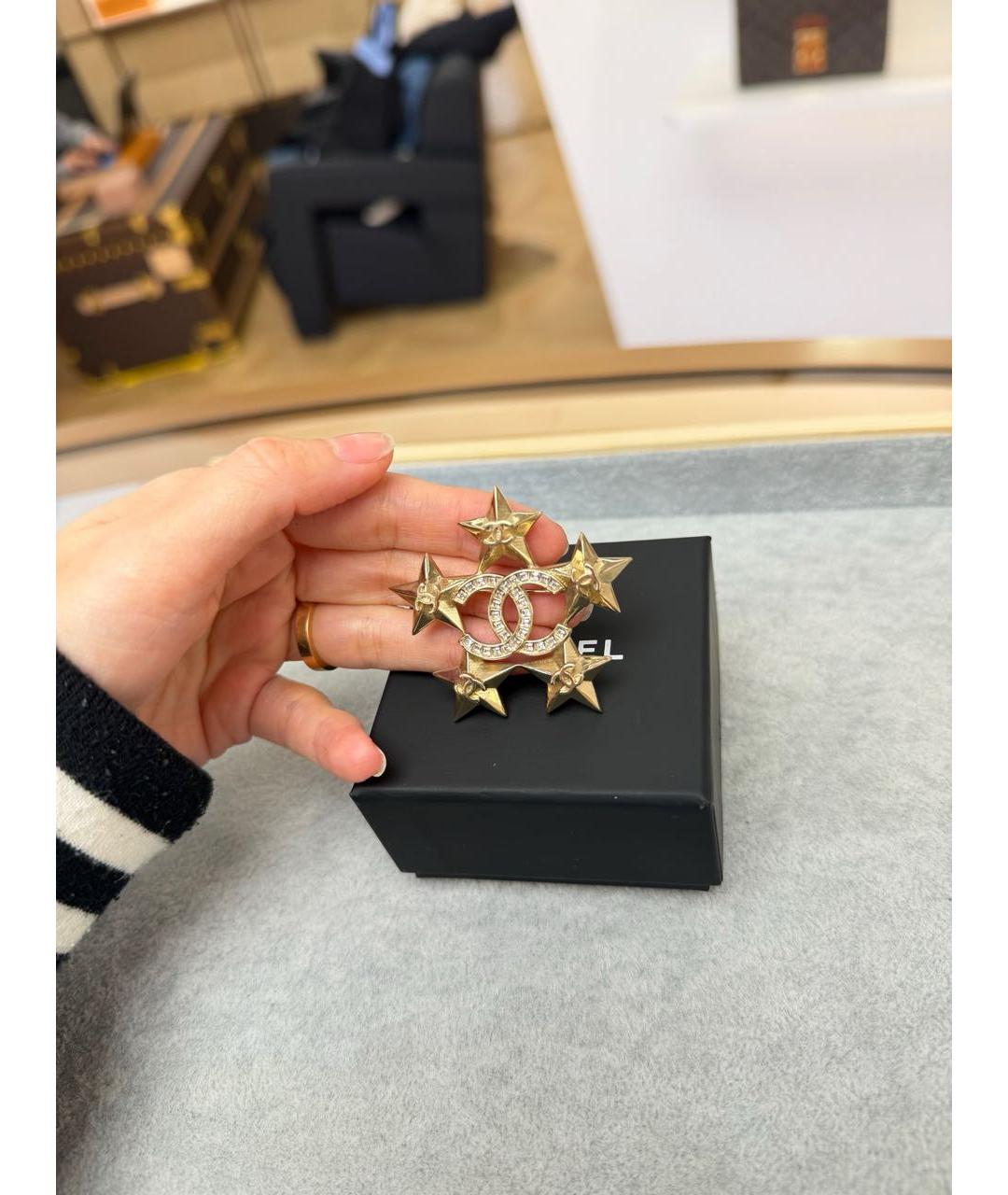CHANEL Золотая булавка / брошь, фото 4