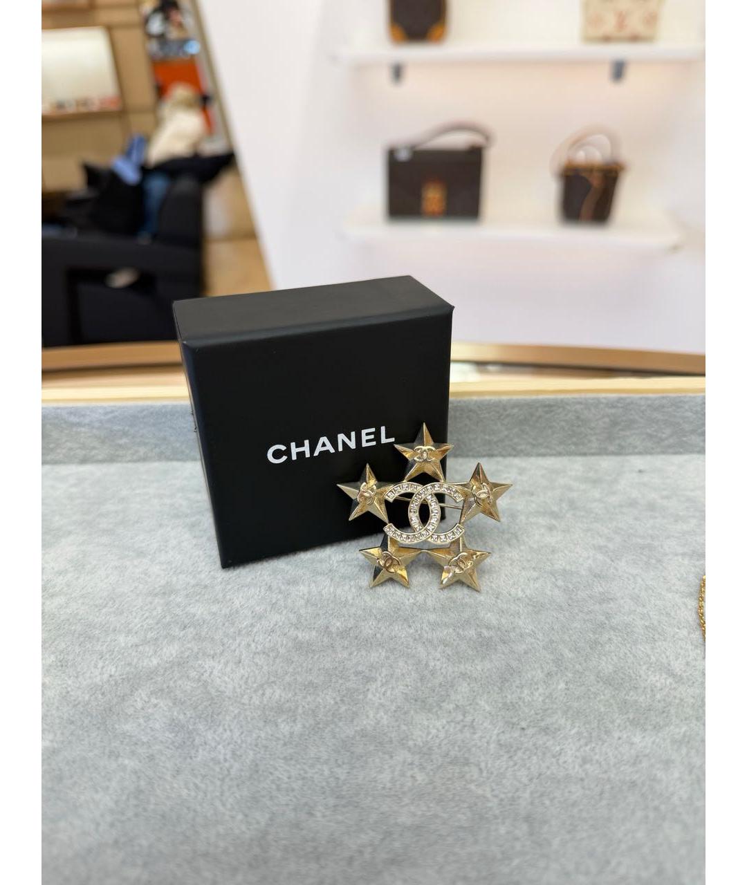 CHANEL Золотая булавка / брошь, фото 6