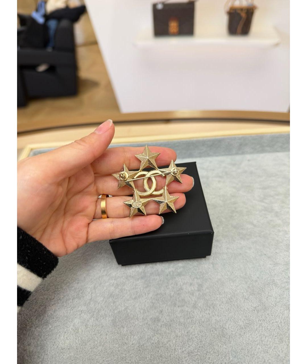 CHANEL Золотая булавка / брошь, фото 5