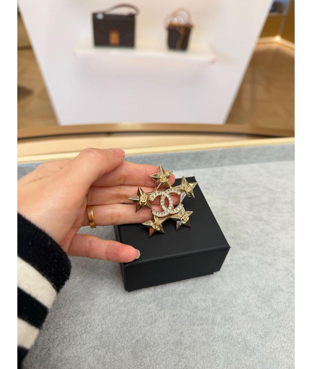 CHANEL Золотая булавка / брошь, фото 3