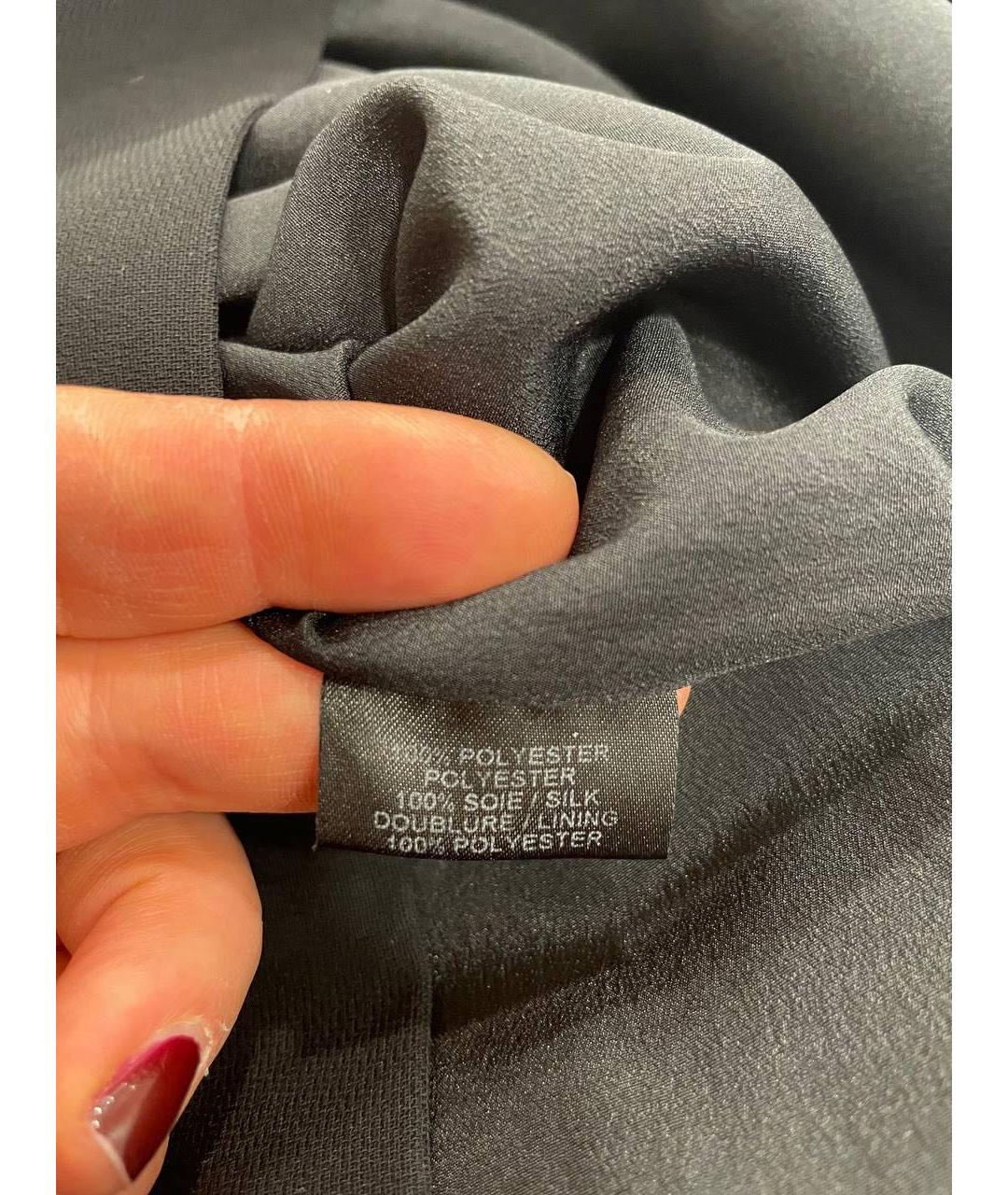 BARBARA BUI Черное полиэстеровое коктейльное платье, фото 4