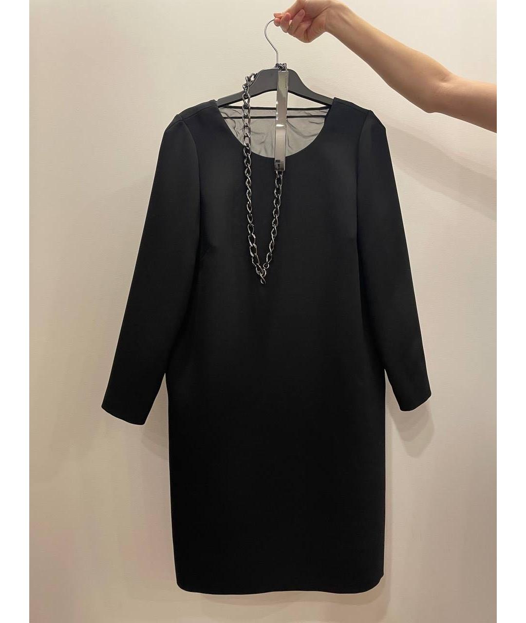 BARBARA BUI Черное полиэстеровое коктейльное платье, фото 7