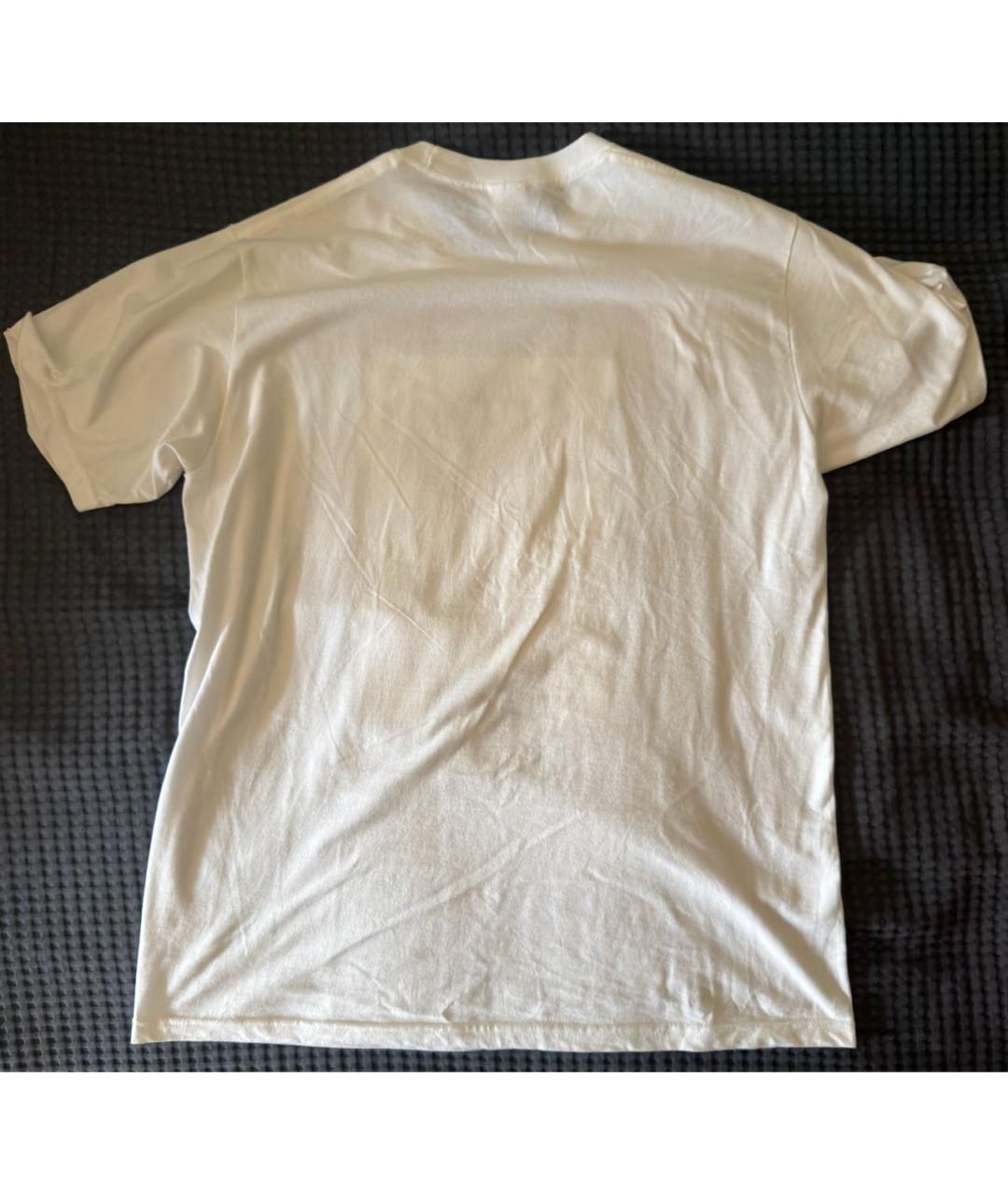 SUPREME Белая хлопковая футболка, фото 3