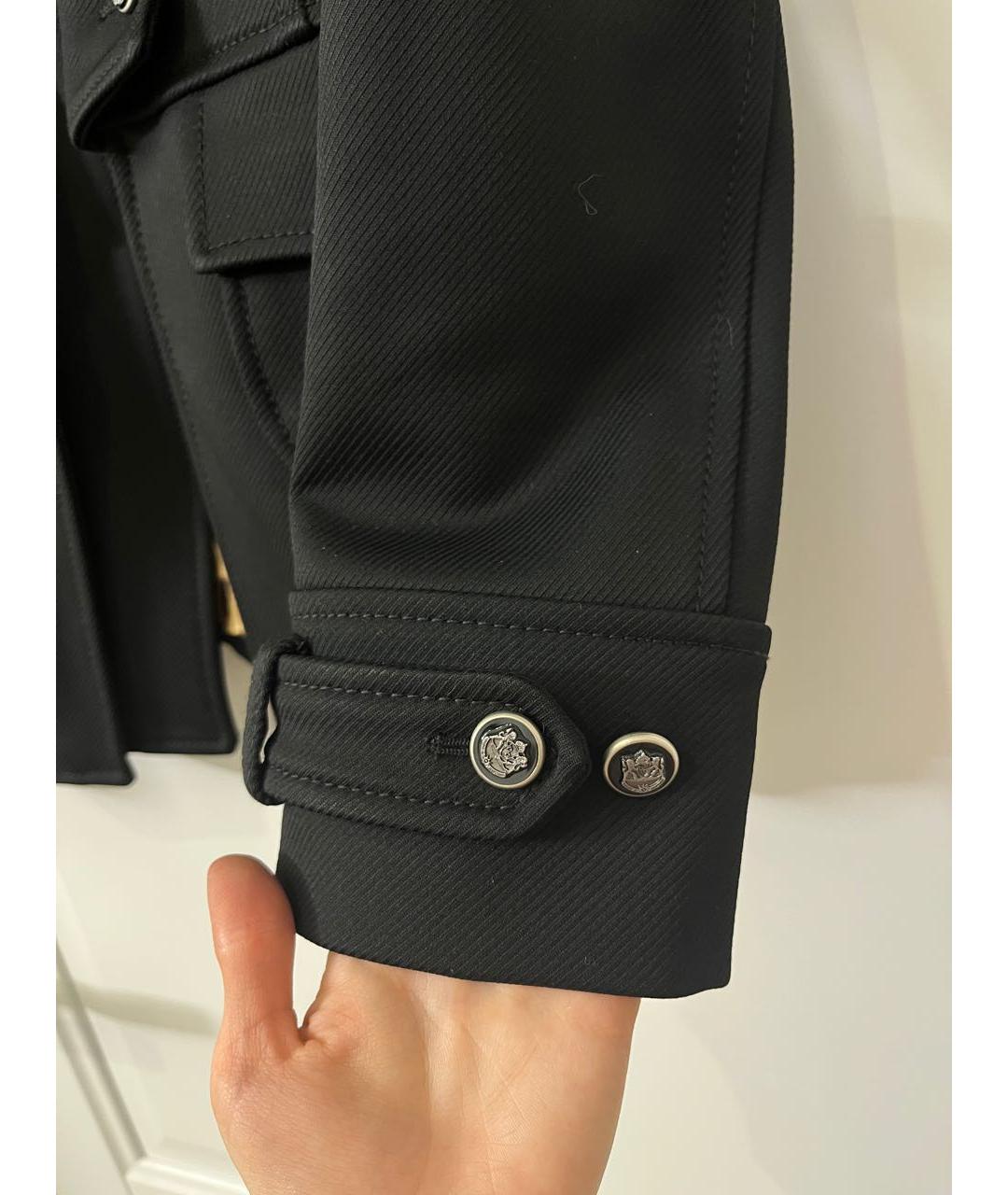 DOLCE&GABBANA Черное шерстяное пальто, фото 7