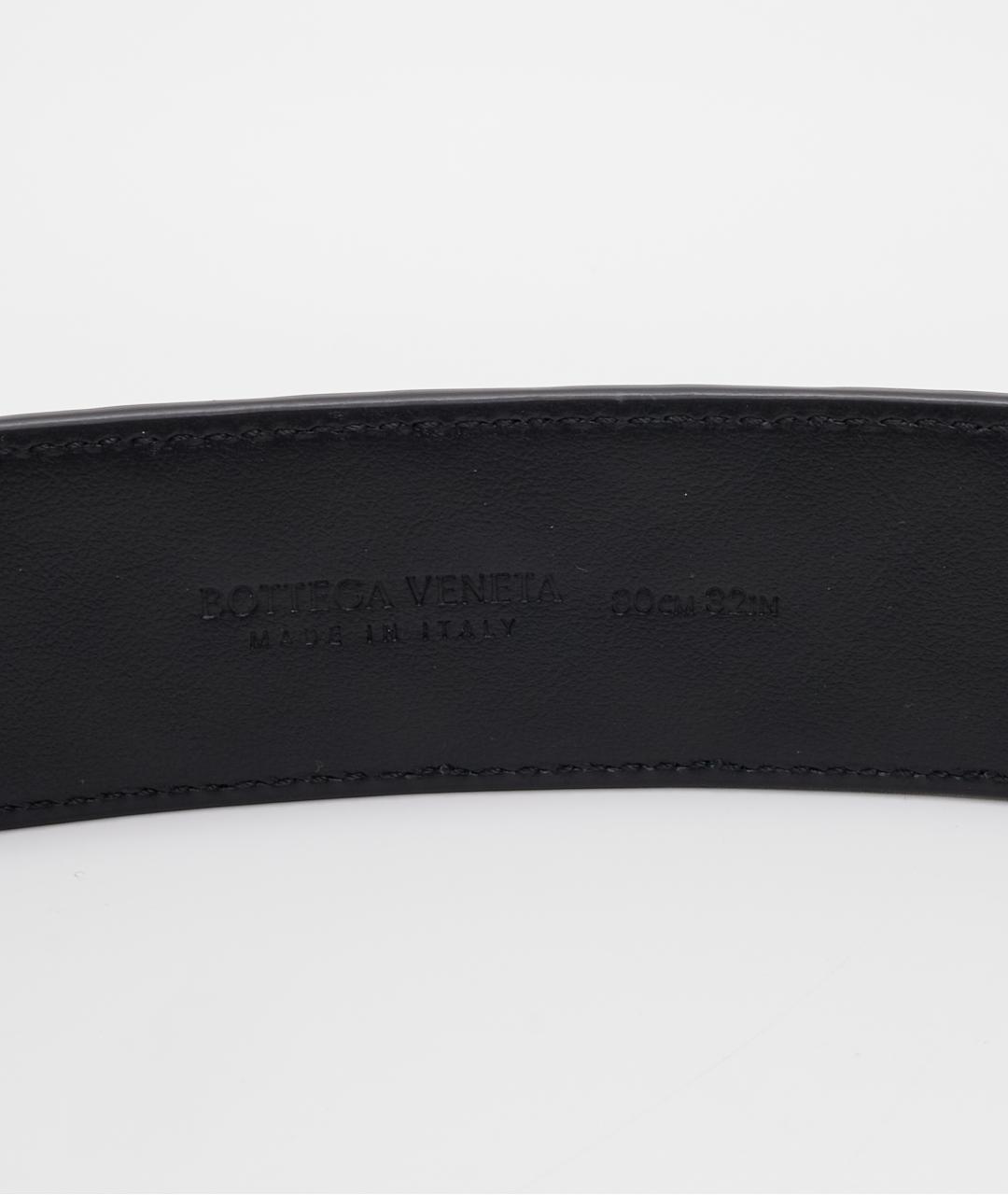 BOTTEGA VENETA Черный кожаный ремень, фото 2
