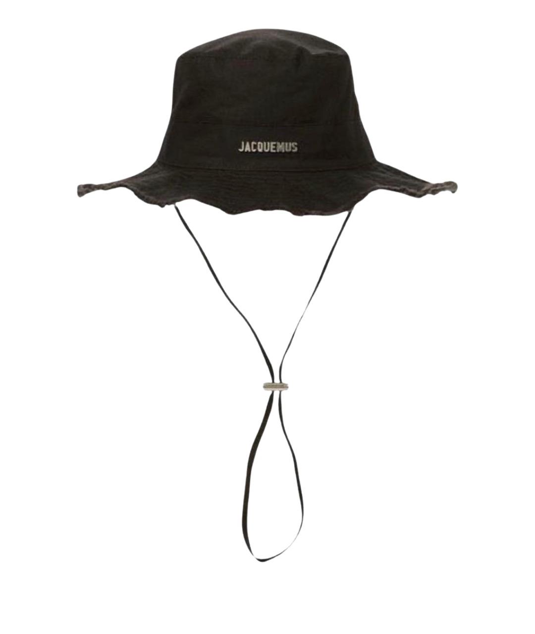 JACQUEMUS Черная хлопковая панама, фото 1